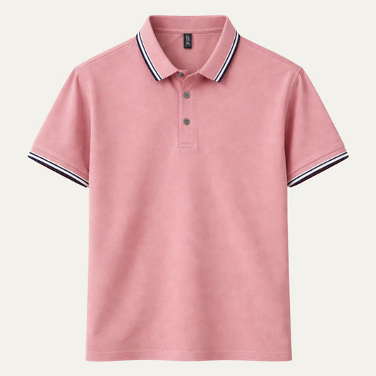 Montarello Men's Piqué Polo Shirt Contrast Tipping