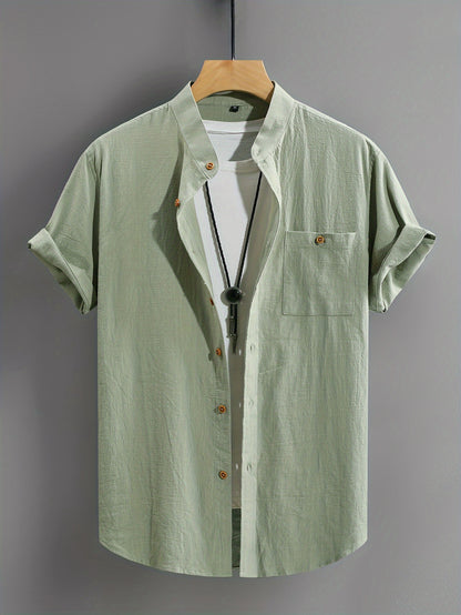 Montarello Button-Up Men's Short Sleeve Shirt