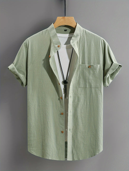 Montarello Button-Up Men's Short Sleeve Shirt
