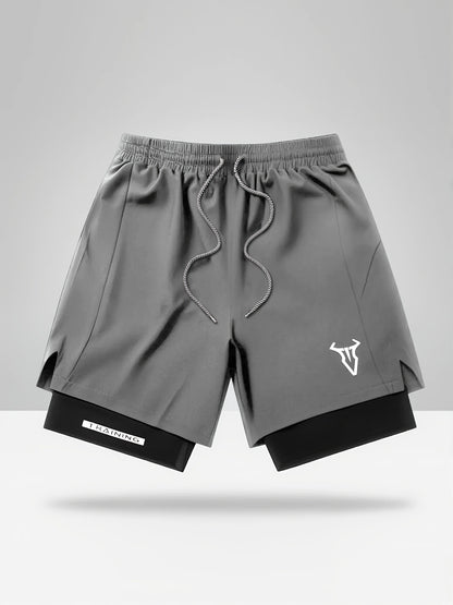 Montarello 2-in-1 Men's Athletic Training Shorts