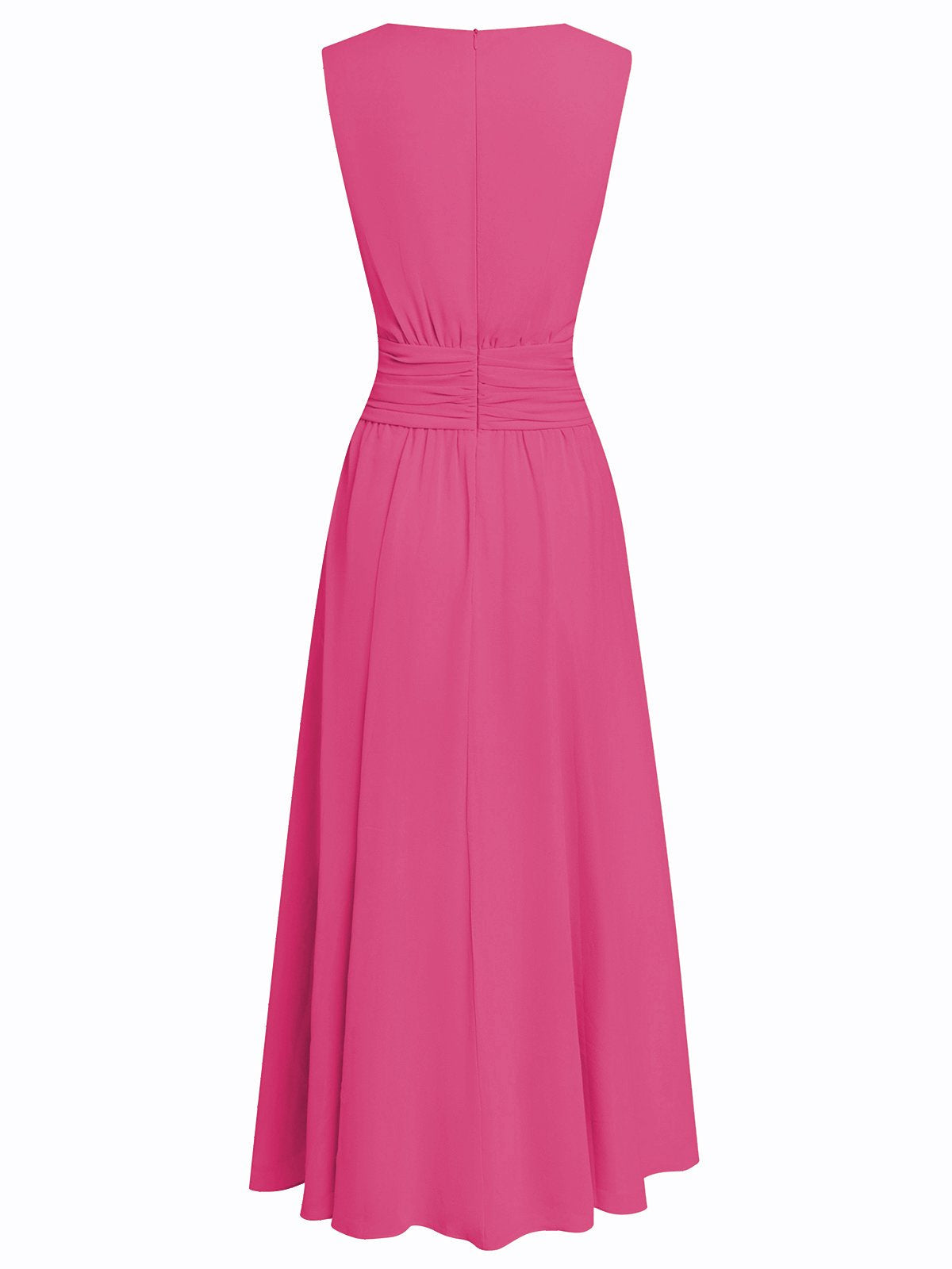 Montarello Women's Chiffon Sleeveless Maxi Dress A-Line