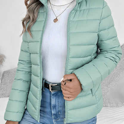 Montarello Women's Lightweight Puffer Jacket with Stand Collar