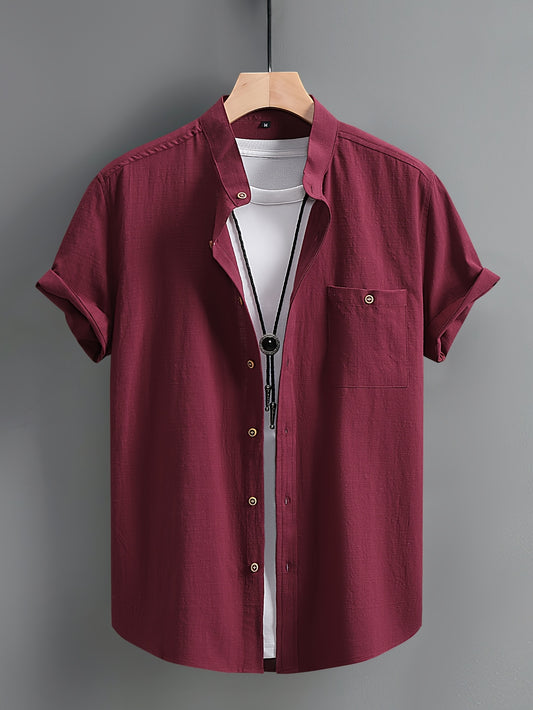 Montarello Button-Up Men's Short Sleeve Shirt
