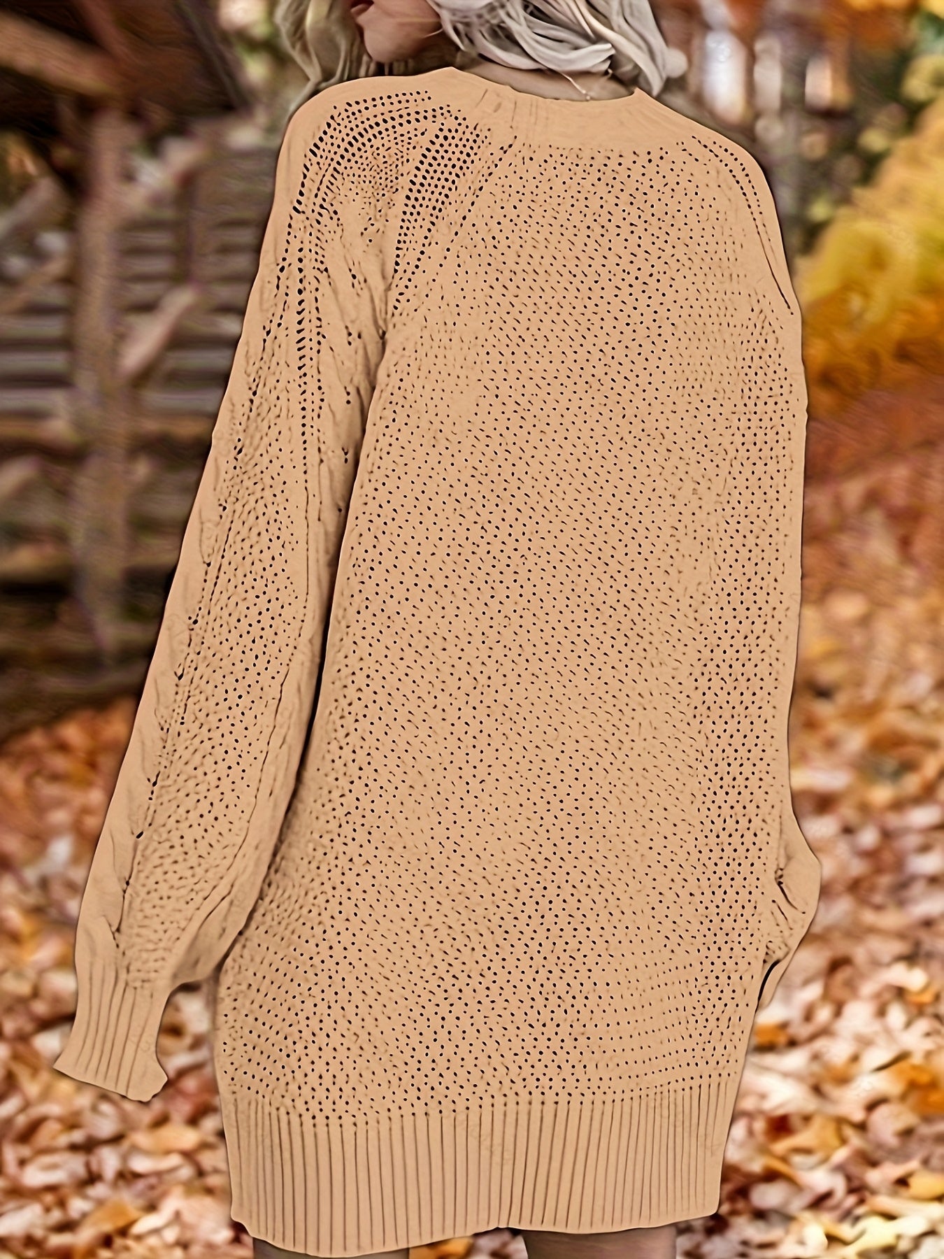 Robe pull femme Montarello en maille torsadée oversize