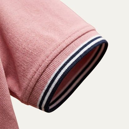 Montarello Men's Piqué Polo Shirt Contrast Tipping