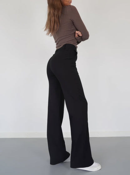 Montarello SculptFit Tailored Wide-Leg Pants