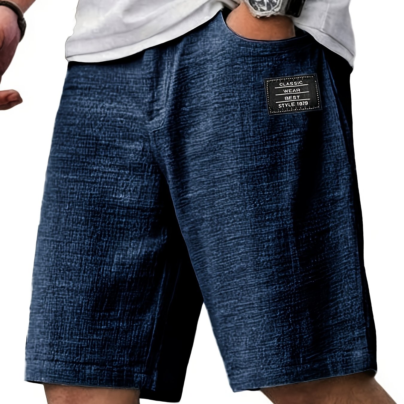Montarello Men’s Textured Relaxed Summer Shorts
