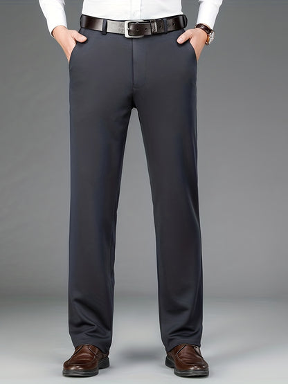 Montarello Men's Formal Trousers Straight Leg