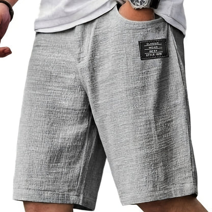 Montarello Men’s Textured Relaxed Summer Shorts
