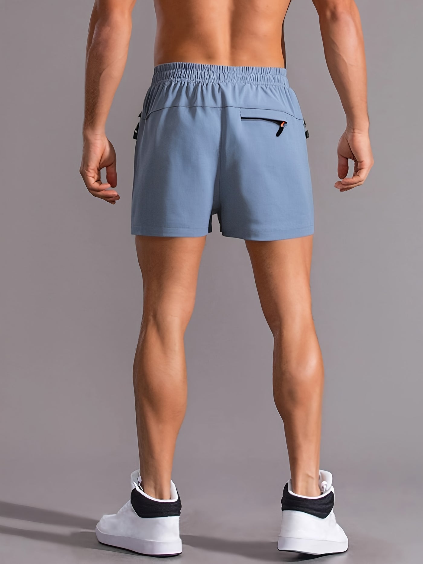 Montarello Men's Gym Shorts with Zip Pockets