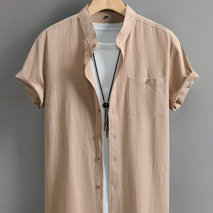 Montarello Button-Up Men's Short Sleeve Shirt