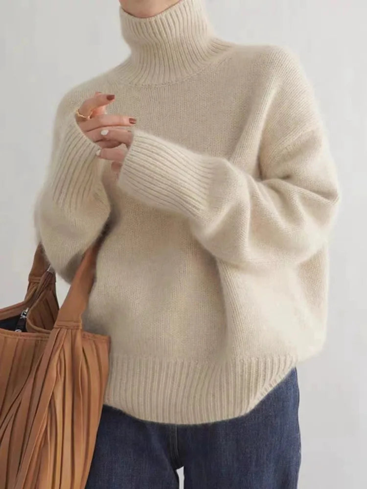 Montarello CloudSoft Turtleneck Knit Sweater