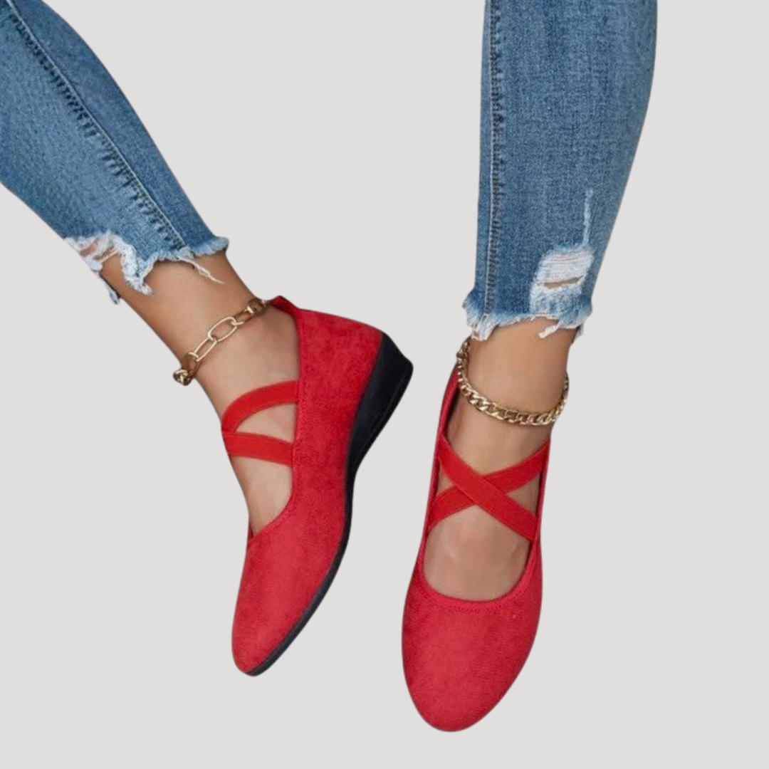 Montarello Women's Mary Jane Comfort Wedge Shoes