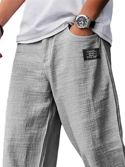 Montarello Wide-Leg Men's Casual Trousers