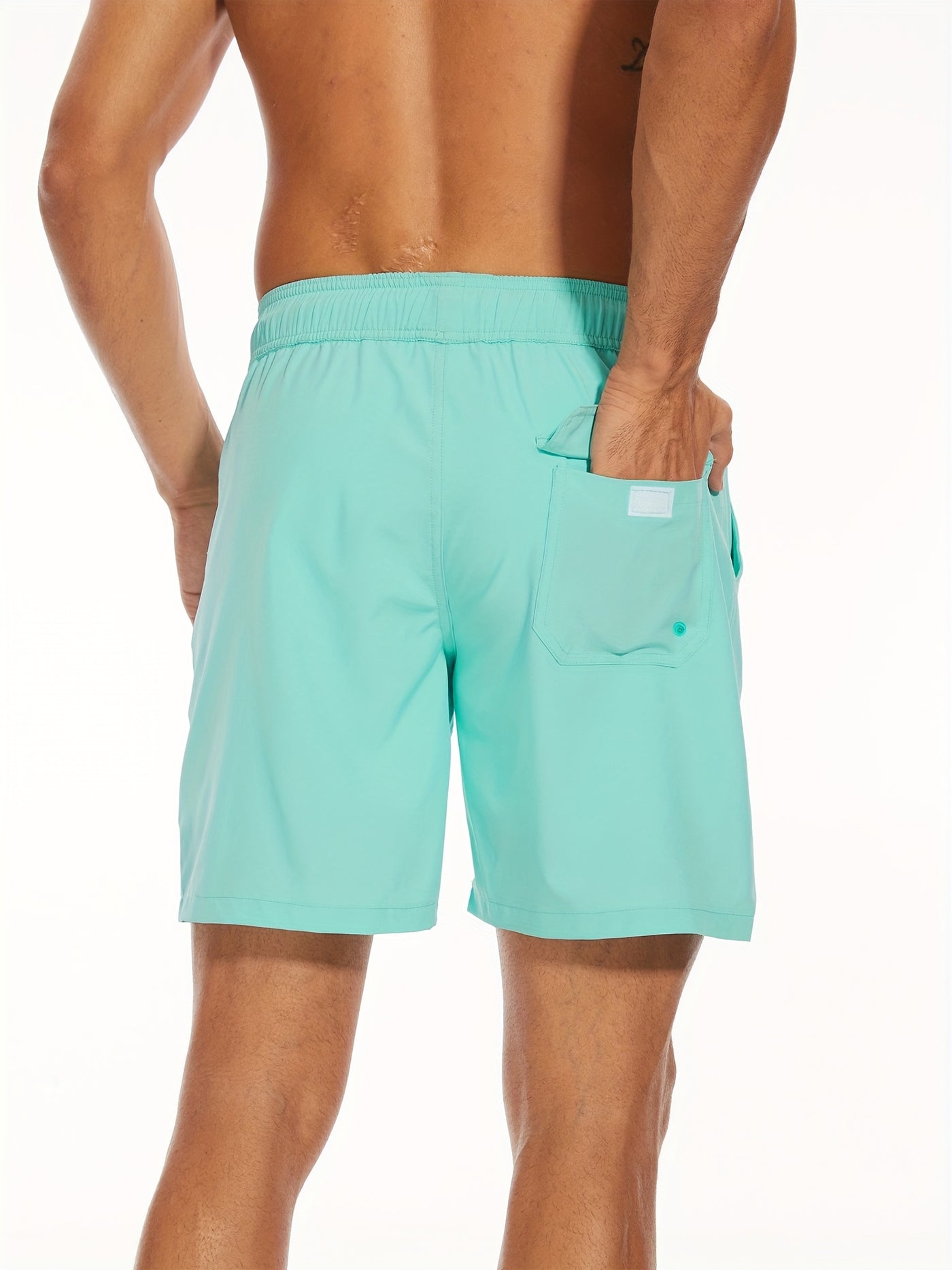 Montarello Men's Swim Shorts with Compression Liner and Pocket
