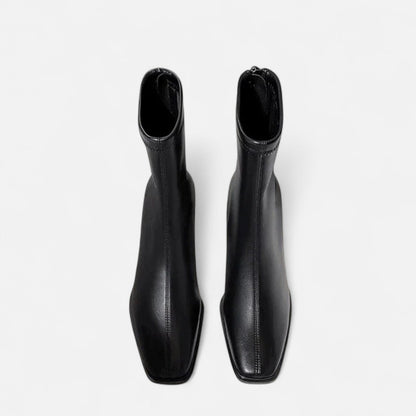 Montarello Women’s Vintage Square-Toe Ankle Boots