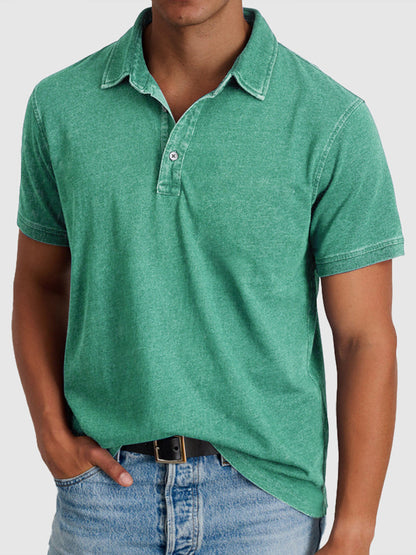 Montarello Men's Cotton Polo Shirt Short Sleeve Regular Fit