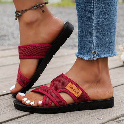 Montarello Women's Sporty Breathable Mesh Slide Sandals