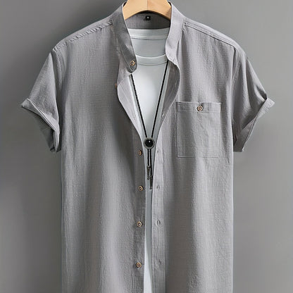 Montarello Button-Up Men's Short Sleeve Shirt