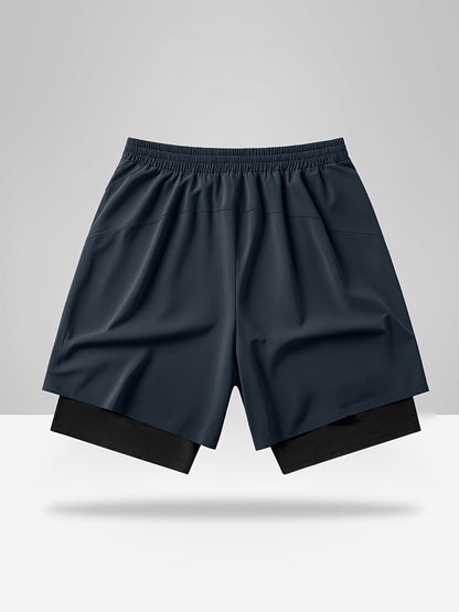Montarello 2-in-1 Men's Athletic Training Shorts