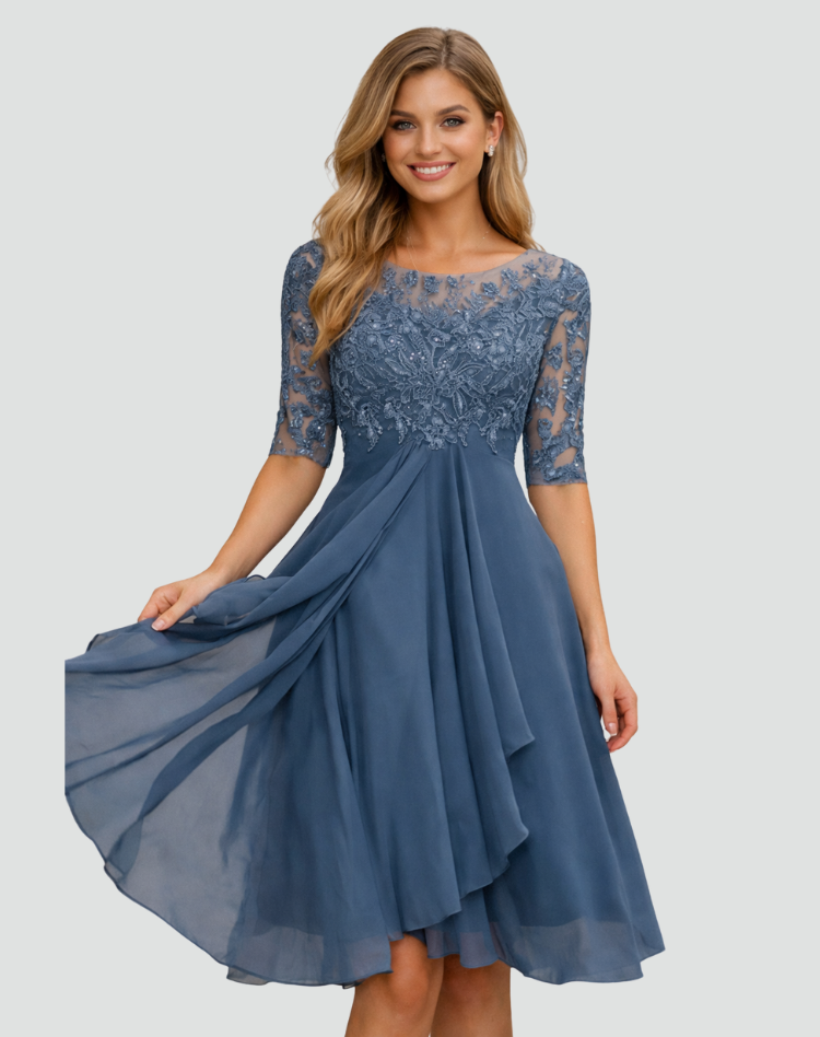 Montarello Women's Lace Midi Party Dress