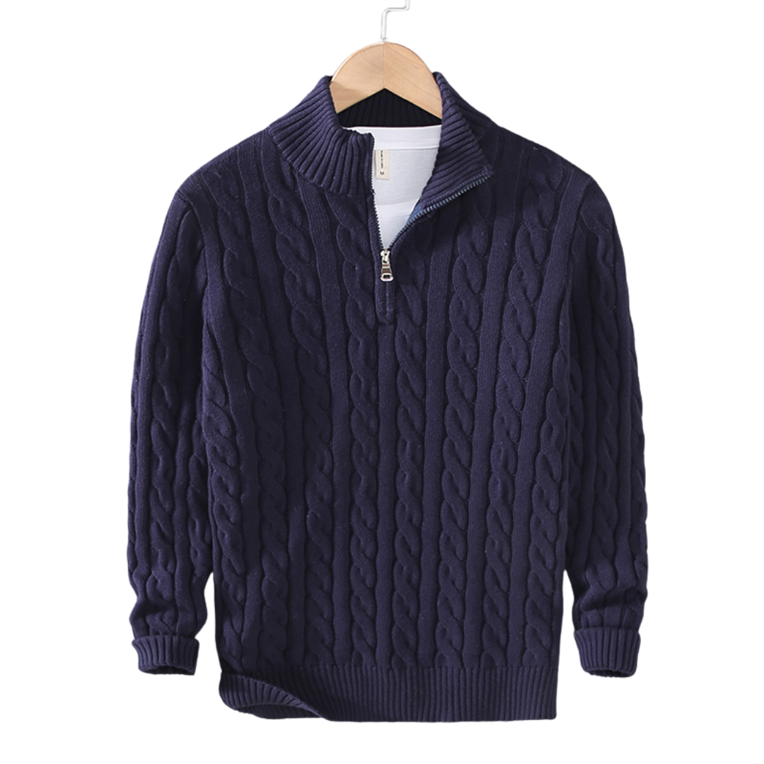Montarello Soft Half-Zip Knit Sweater