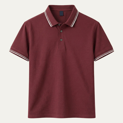 Montarello Men's Piqué Polo Shirt Contrast Tipping
