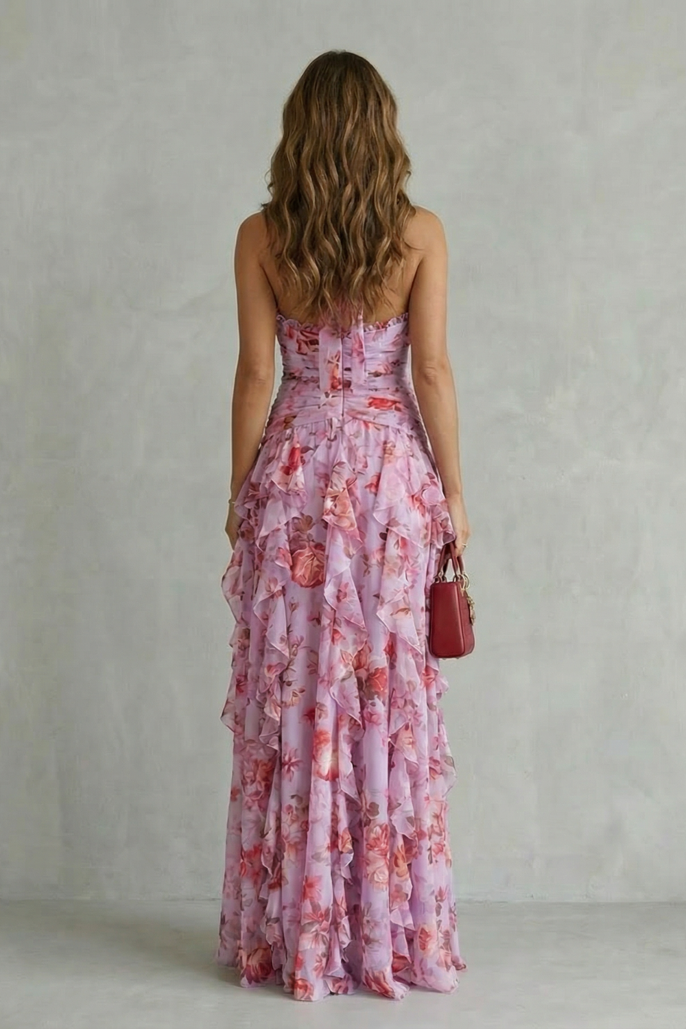 Montarello Women's Floral Halter Neck Maxi Dress – Wedding Guest Style