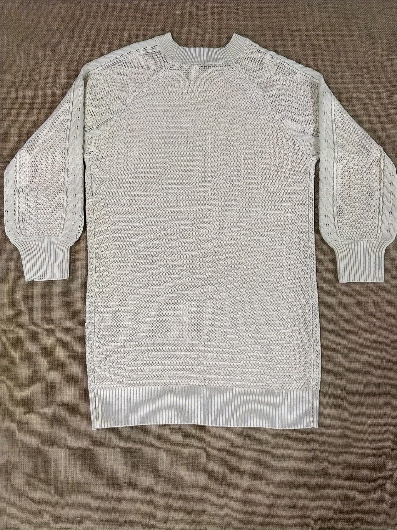 Robe pull femme Montarello en maille torsadée oversize