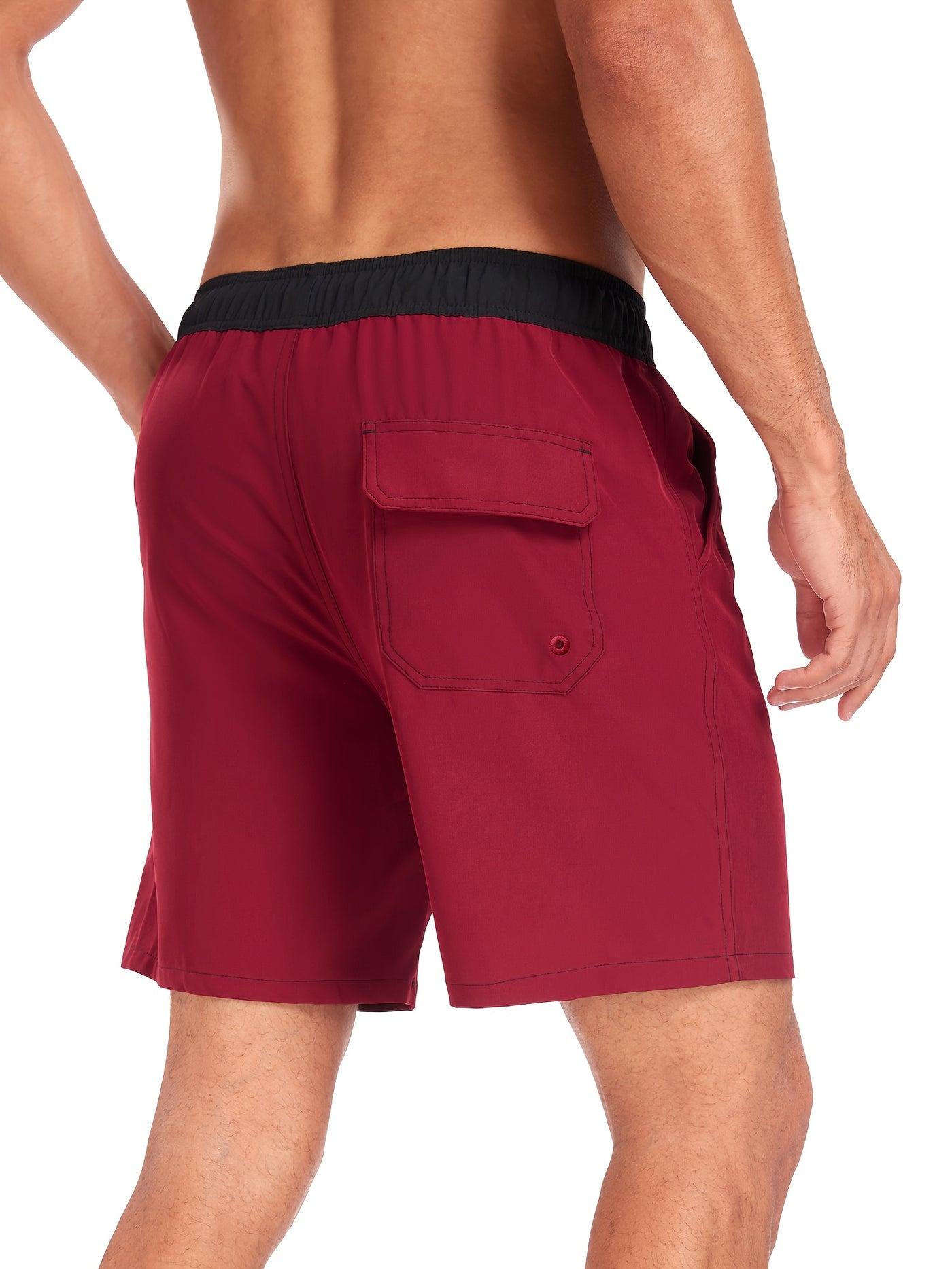 Montarello Men's Swim Shorts with Compression Liner and Pocket