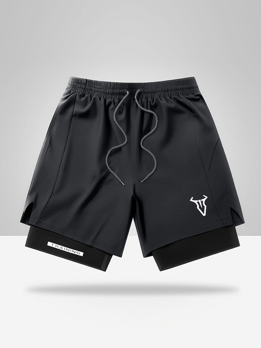 Montarello 2-in-1 Men's Athletic Training Shorts