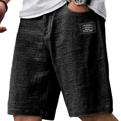 Montarello Men’s Textured Relaxed Summer Shorts