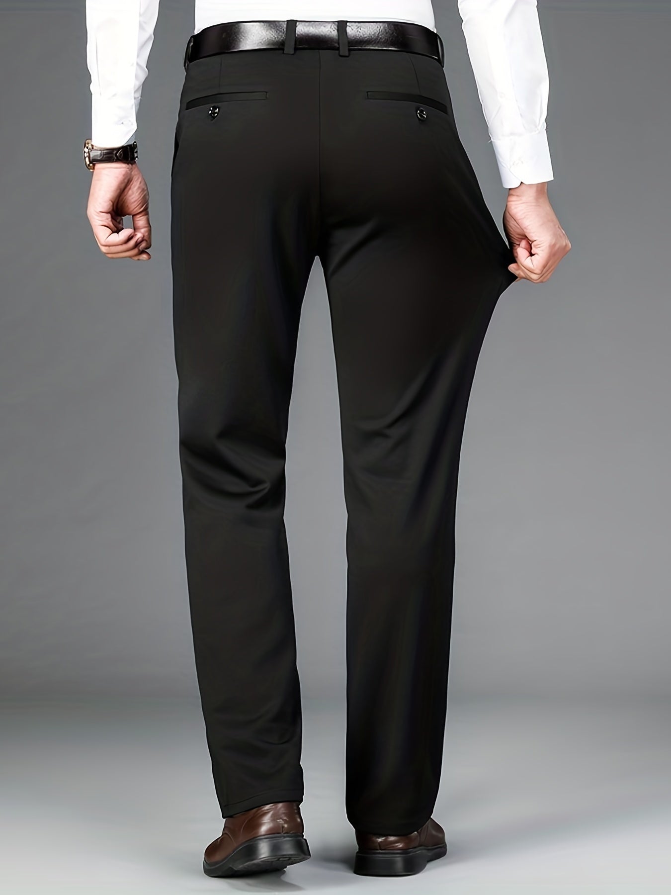 Montarello Men's Formal Trousers Straight Leg
