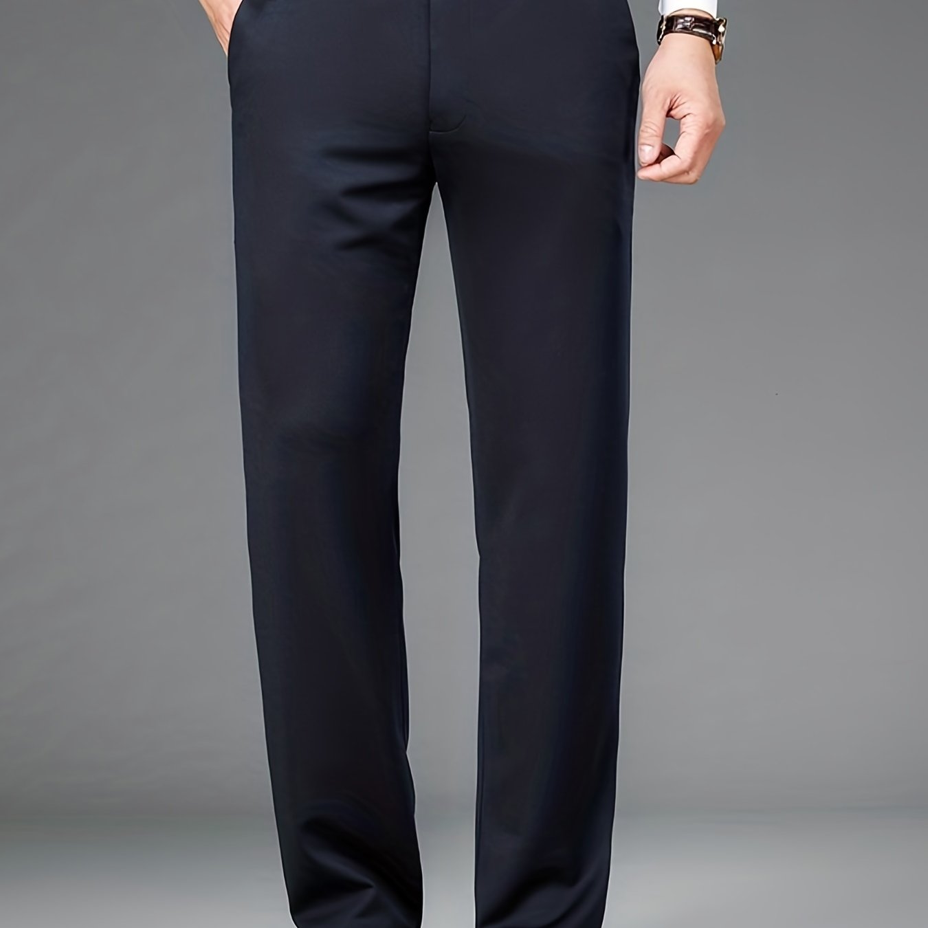 Montarello Men's Formal Trousers Straight Leg