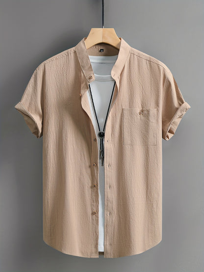 Montarello Button-Up Men's Short Sleeve Shirt