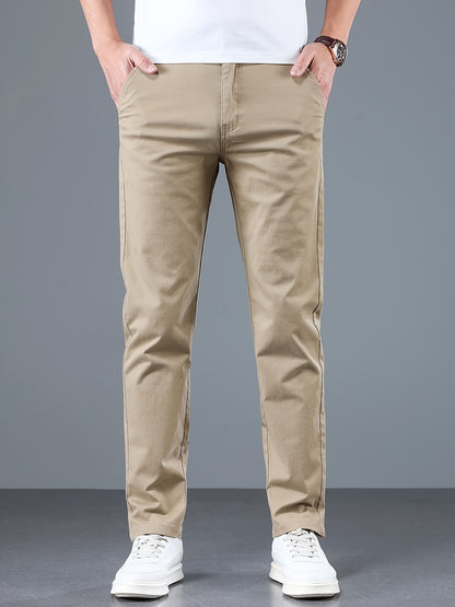 Montarello Men's Slim Fit Work Trousers with Straight Leg