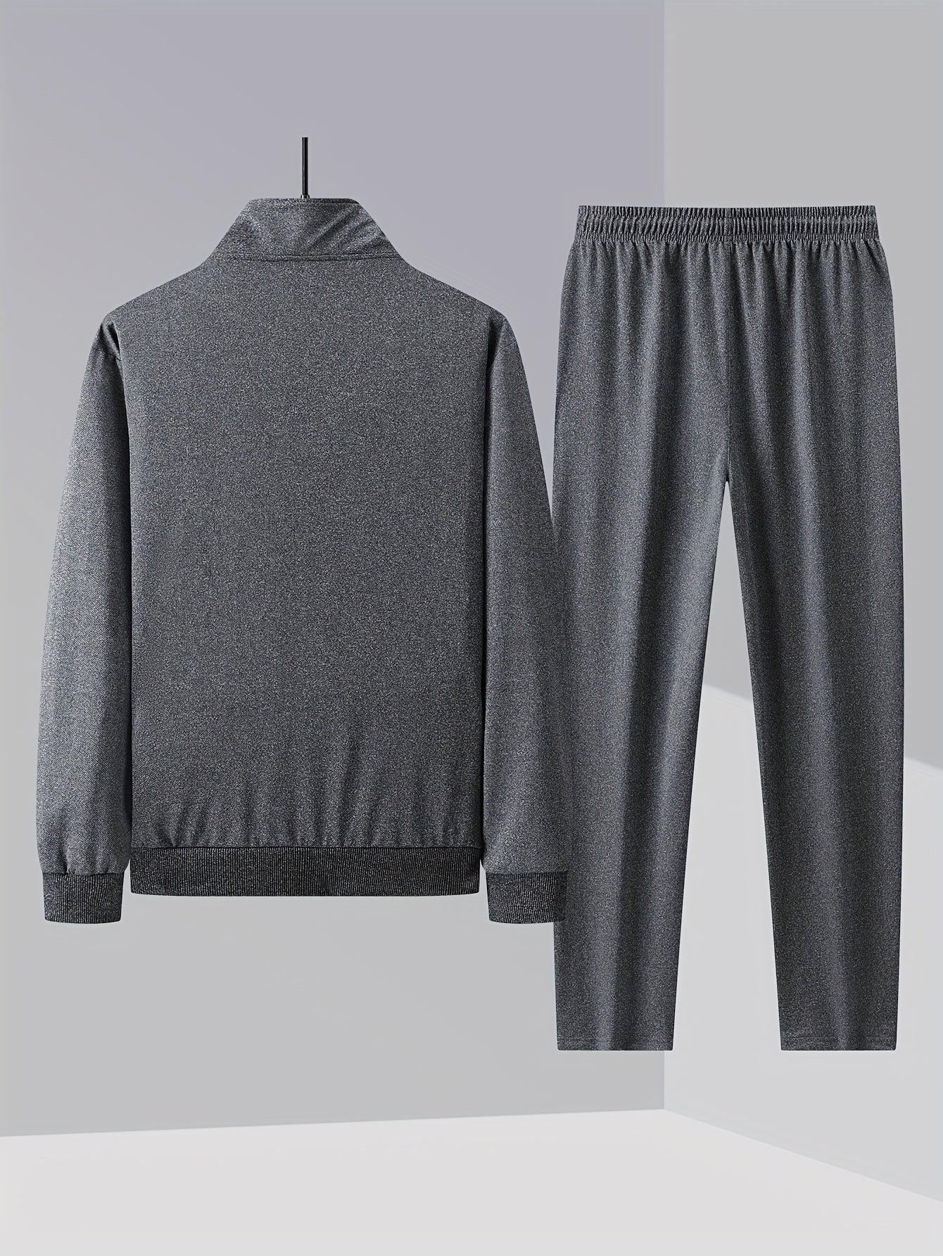 Montarello Men's Tracksuit Set Zip Up Stand Collar