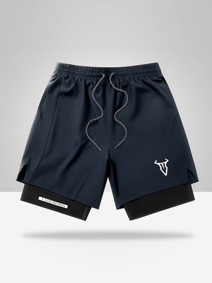 Montarello 2-in-1 Men's Athletic Training Shorts