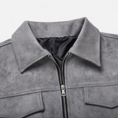 Montarello Men’s Suede Look Jacket