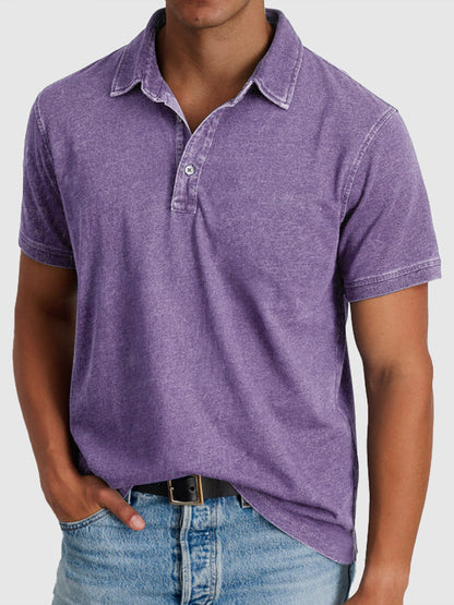 Montarello Men's Cotton Polo Shirt Short Sleeve Regular Fit