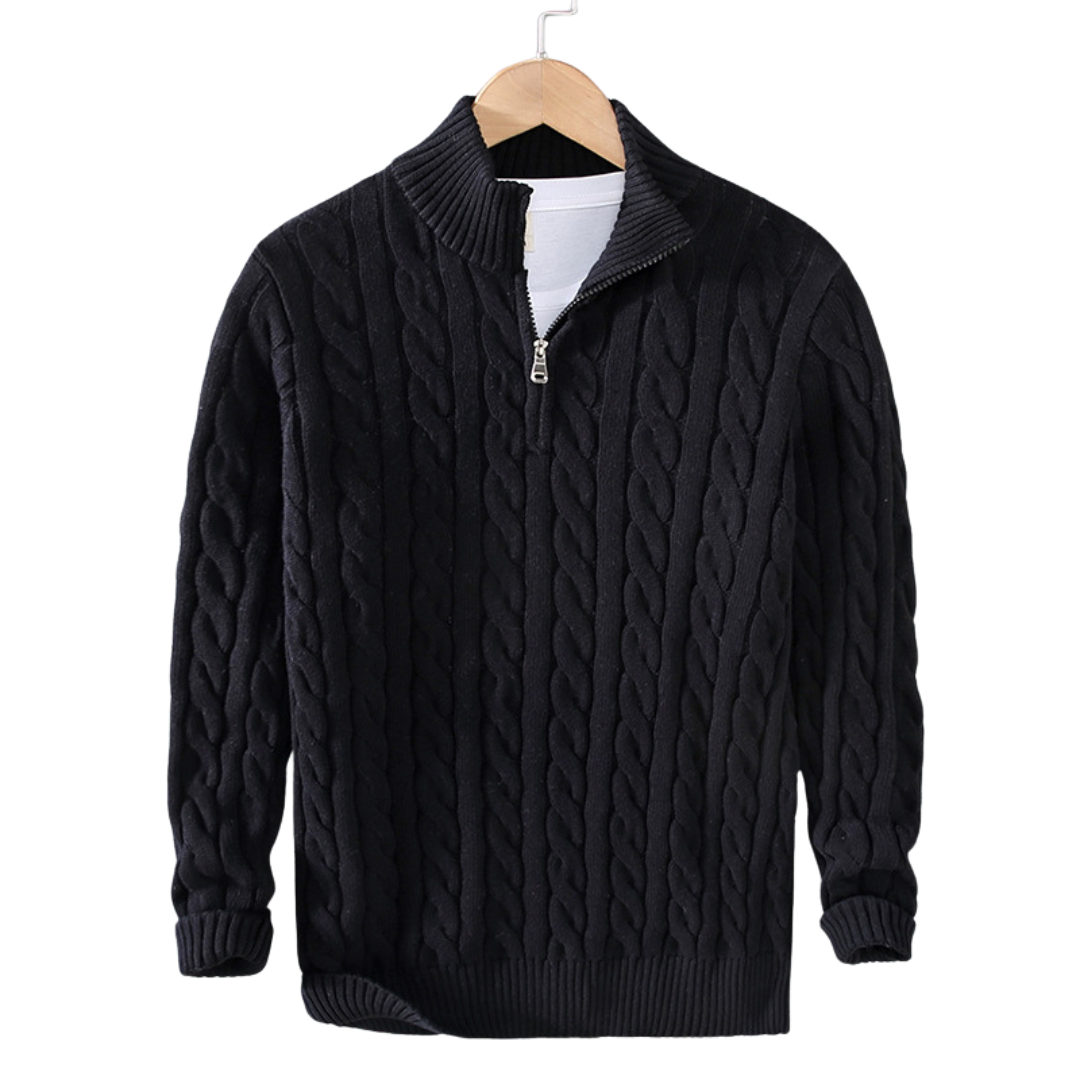 Montarello Soft Half-Zip Knit Sweater
