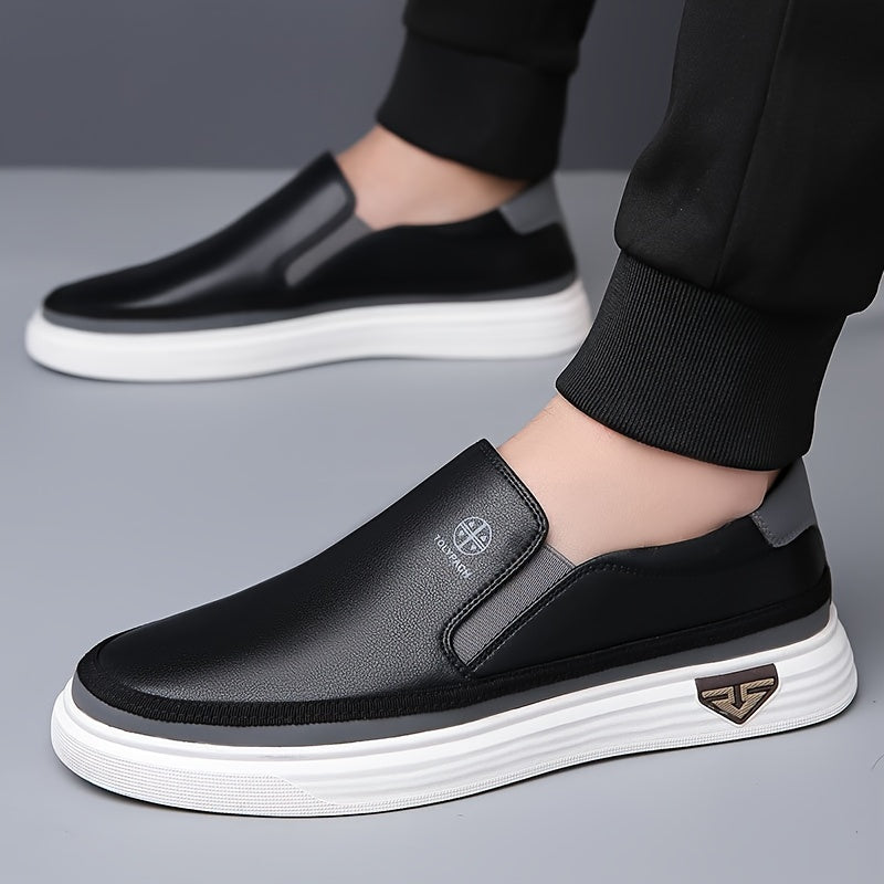Montarello Leather-Look Men's Slip-On Loafers