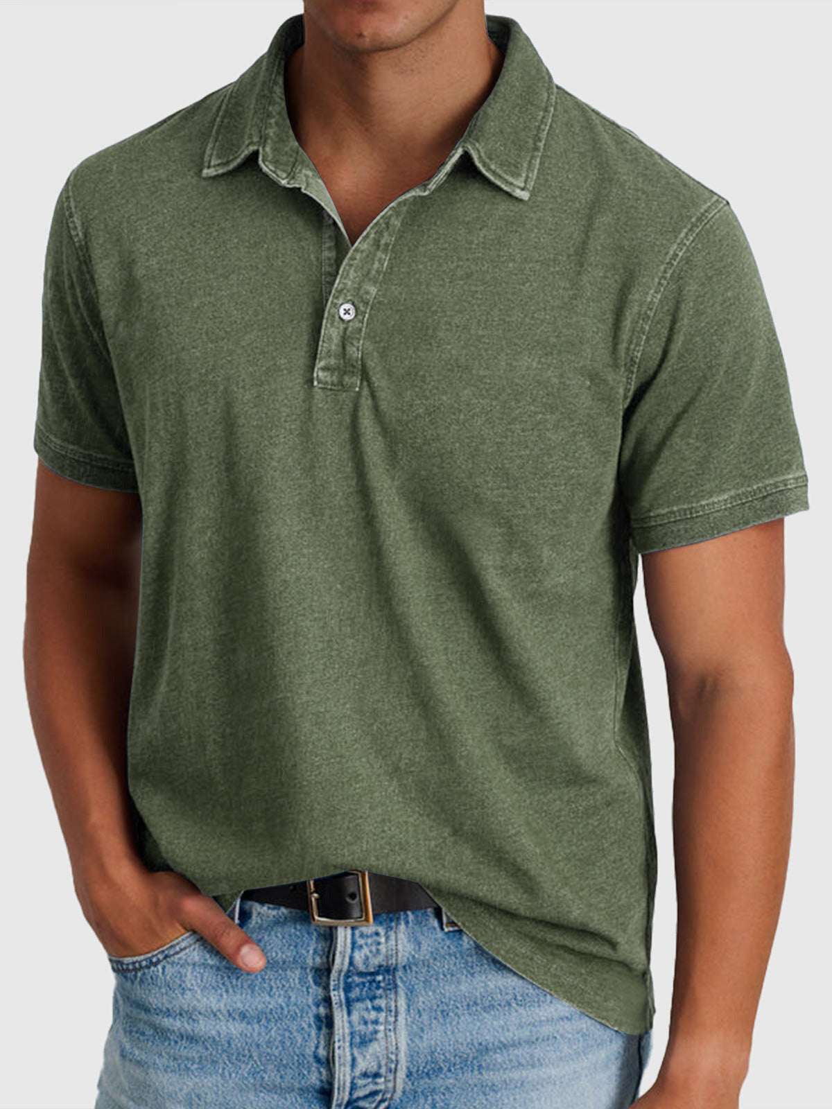 Montarello Men's Cotton Polo Shirt Short Sleeve Regular Fit