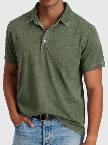 Montarello Men's Cotton Polo Shirt Short Sleeve Regular Fit