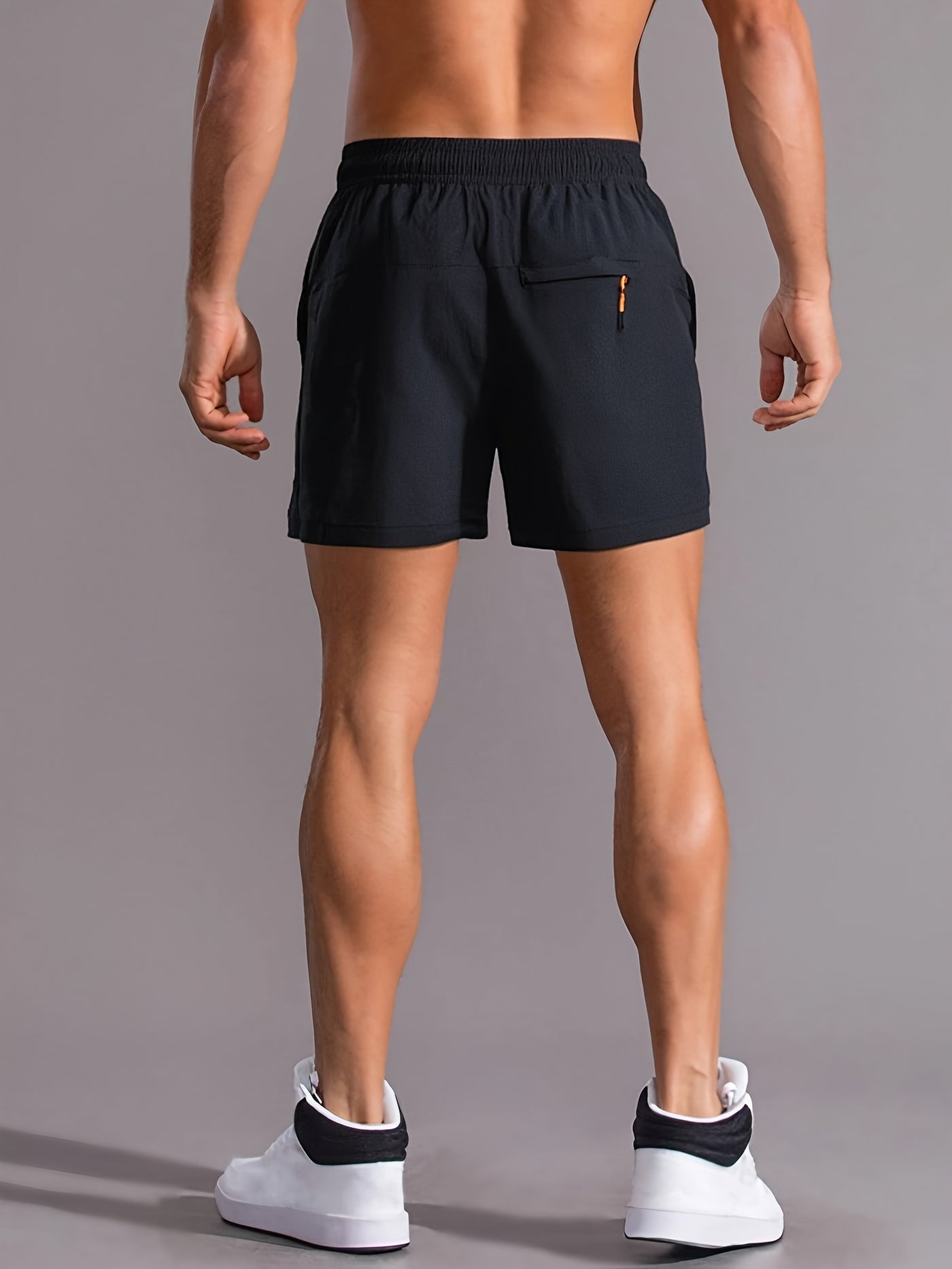 Montarello Men's Gym Shorts with Zip Pockets