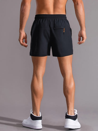 Montarello Men's Gym Shorts with Zip Pockets