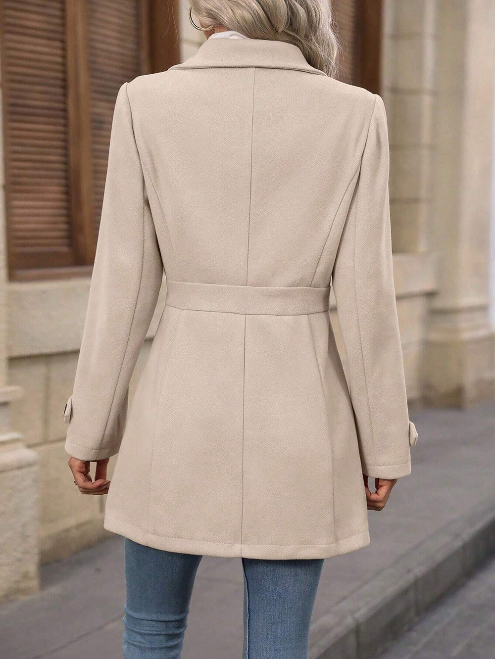 Montarello Women's Trench Coat Belted Double Breasted