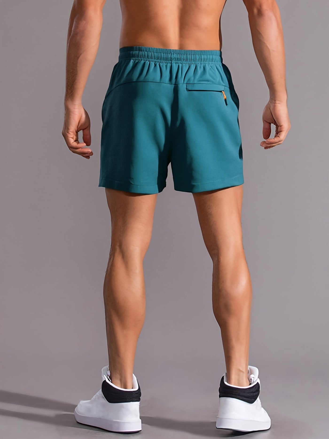 Montarello Men's Gym Shorts with Zip Pockets
