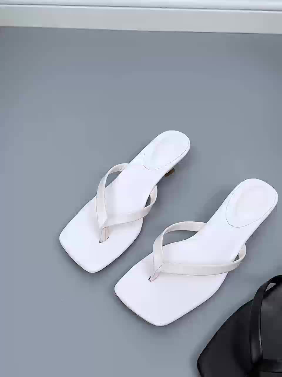 Montarello Women's Kitten Heel Party Thong Sandals