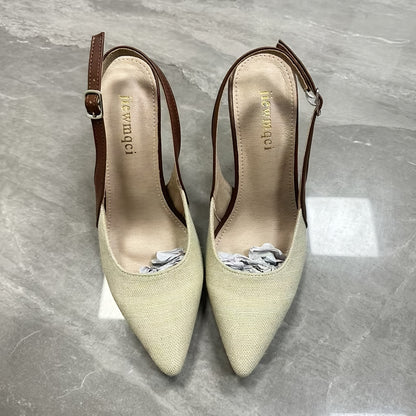 Montarello Two-Tone Women's Pointed Stiletto Heels